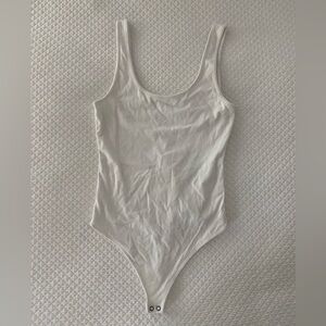 Abercrombie & Fitch White Tank Top Bodysuit